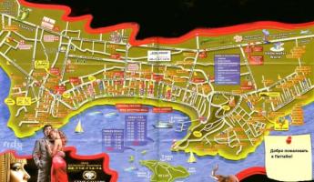 Карта Паттайи со спутника — улицы и дома онлайн Паттайя карта на русском языке